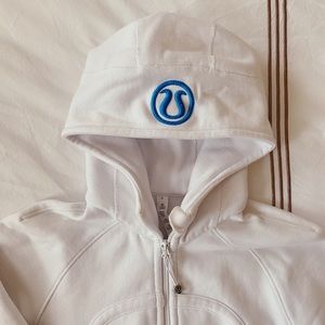 Lululemon white scuba hoodie